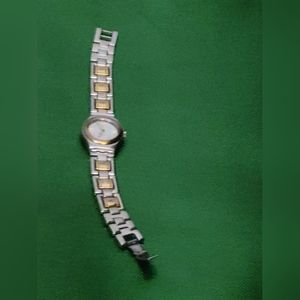 Vintage Swatch Watch Gold-Silver Colour Stainless Steel